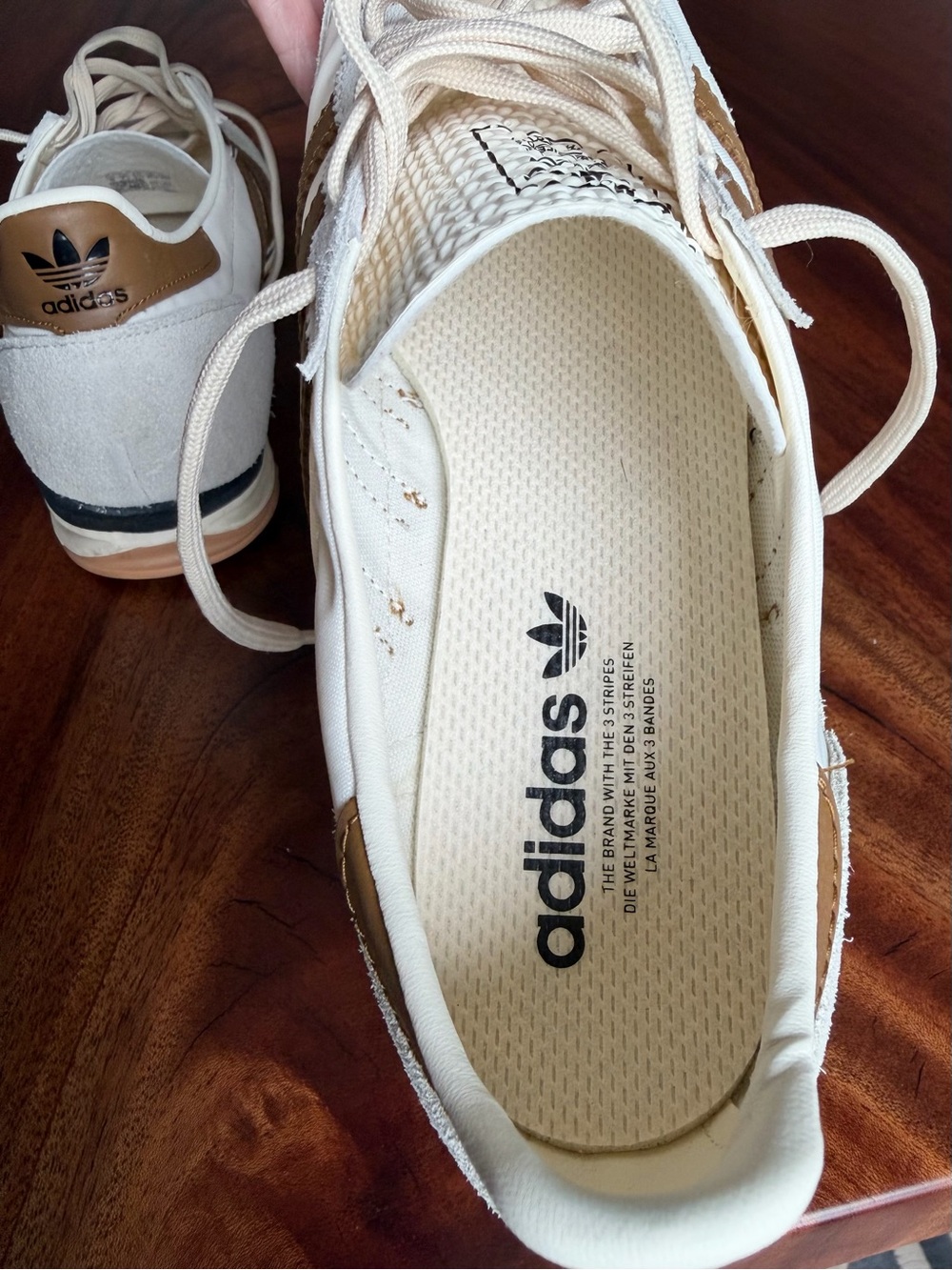 adidas Originals SL 72 OG Womens Sneakers Cream Bronze Strata Sz 9 Retro Terrace - Picture 9 of 16
